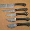 Custom Handmade Damascus Steel Chef Knife Set With Leather Roller Kit | Christmas Gift, Birthday Gift, Wedding Gift, Anniversary Gift, Valentine's Gift - Image 3