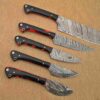 Custom Handmade Damascus Steel Chef Knife Set With Leather Roller Kit | Christmas Gift, Birthday Gift, Wedding Gift, Anniversary Gift, Valentine's Gift - Image 3