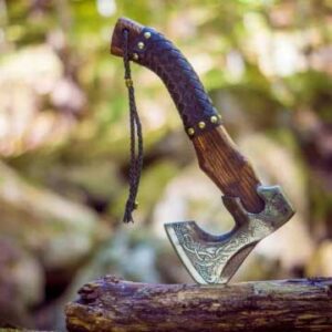 Fully Hand-Forged Vine Viking Axe Best Gift | Wedding Gift, Anniversary Gift, Christmas, Best Gift For Him