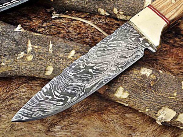 Custom Handmade Damascus Steel Skinner Knife | Christmas Gift, Birthday Gift, Wedding Gift, Anniversary Gift, Valentine's Gift - Image 3