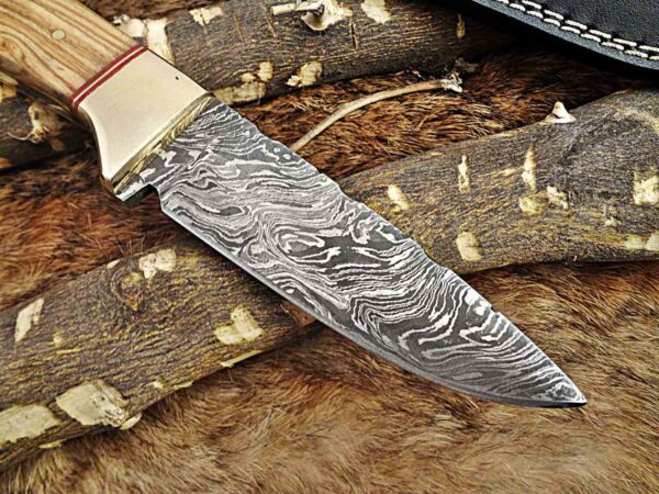 Custom Handmade Damascus Steel Skinner Knife | Christmas Gift, Birthday Gift, Wedding Gift, Anniversary Gift, Valentine's Gift - Image 4