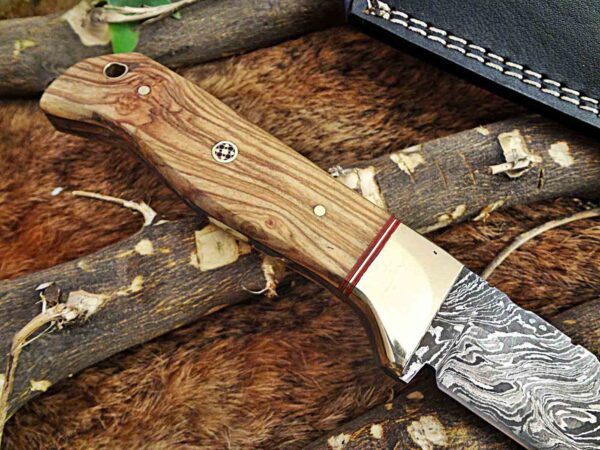 Custom Handmade Damascus Steel Skinner Knife | Christmas Gift, Birthday Gift, Wedding Gift, Anniversary Gift, Valentine's Gift - Image 5