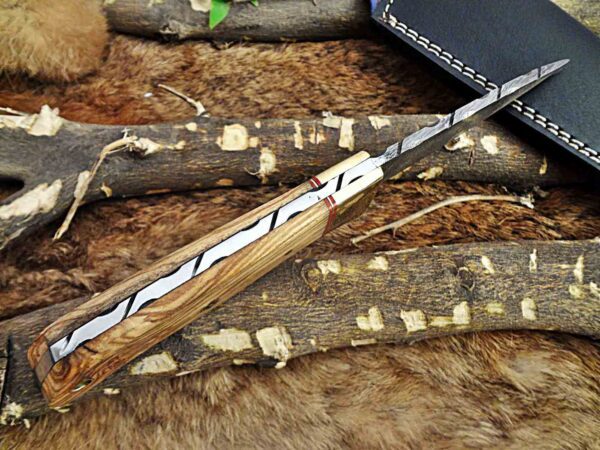 Custom Handmade Damascus Steel Skinner Knife | Christmas Gift, Birthday Gift, Wedding Gift, Anniversary Gift, Valentine's Gift - Image 6