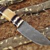 Custom Handmade Damascus Steel Hunting Skinner Knife | Christmas Gift, Birthday Gift, Wedding Gift, Anniversary Gift, Valentine's Gift - Image 4