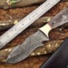 Custom Handmade Damascus Steel Gut Hook Skinner Knife | Christmas Gift, Birthday Gift, Wedding Gift, Anniversary Gift, Valentine's Gift
