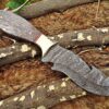 Custom Handmade Damascus Steel Gut Hook Skinner Knife | Christmas Gift, Birthday Gift, Wedding Gift, Anniversary Gift, Valentine's Gift - Image 4
