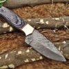Custom Handmade Damascus Steel Skinner Knife | Christmas Gift, Birthday Gift, Wedding Gift, Anniversary Gift, Valentine's Gift - Image 4