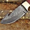 Custom Handmade Damascus Steel Gut Hook Skinner Knife | Christmas Gift, Birthday Gift, Wedding Gift, Anniversary Gift, Valentine's Gift - Image 3