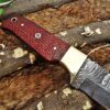 Custom Handmade Damascus Steel Gut Hook Skinner Knife | Christmas Gift, Birthday Gift, Wedding Gift, Anniversary Gift, Valentine's Gift - Image 5