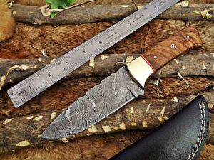 Custom Handmade Damascus Steel Skinner Knife | Christmas Gift, Birthday Gift, Wedding Gift, Anniversary Gift, Valentine's Gift