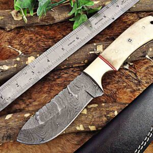 Custom Handmade Damascus Steel Skinner Knife | Christmas Gift, Birthday Gift, Wedding Gift, Anniversary Gift, Valentine's Gift