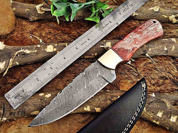 Custom Handmade Damascus Steel Skinner Knife | Christmas Gift, Birthday Gift, Wedding Gift, Anniversary Gift, Valentine's Gift