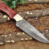 Custom Handmade Damascus Steel Skinner Knife | Christmas Gift, Birthday Gift, Wedding Gift, Anniversary Gift, Valentine's Gift - Image 4
