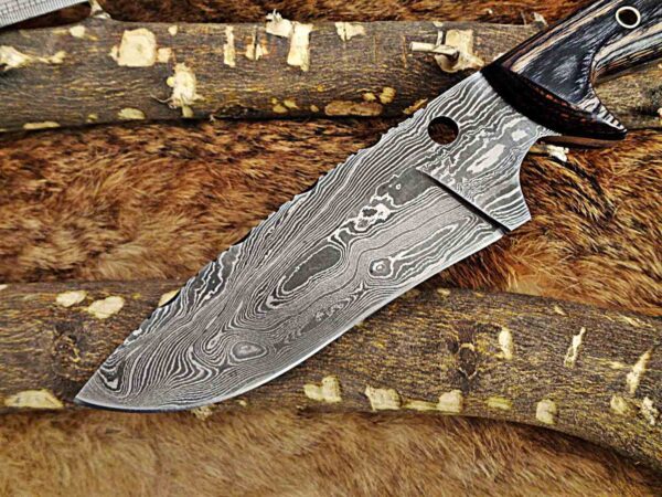 Custom Handmade Damascus Steel Skinner Knife | Christmas Gift, Birthday Gift, Wedding Gift, Anniversary Gift, Valentine's Gift - Image 3