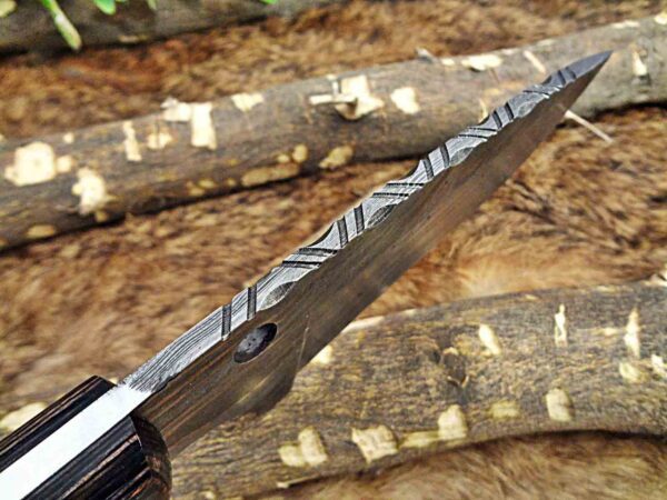 Custom Handmade Damascus Steel Skinner Knife | Christmas Gift, Birthday Gift, Wedding Gift, Anniversary Gift, Valentine's Gift - Image 6