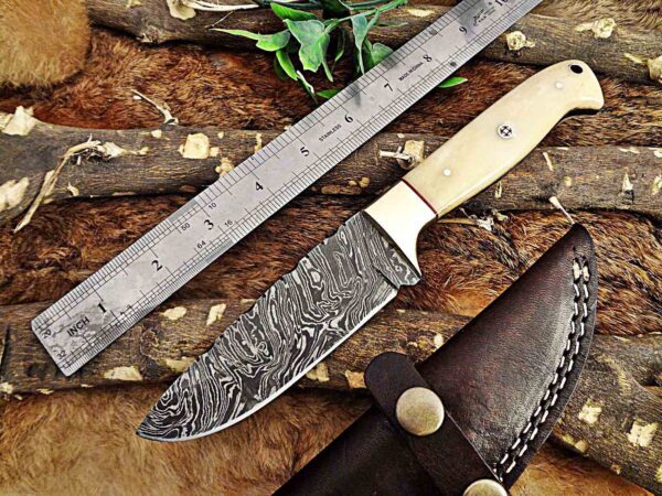 Custom Handmade Damascus Steel Skinner Knife | Christmas Gift, Birthday Gift, Wedding Gift, Anniversary Gift, Valentine's Gift