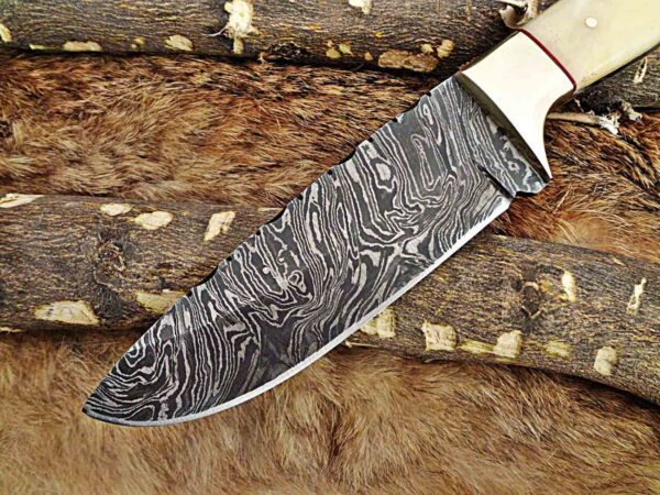 Custom Handmade Damascus Steel Skinner Knife | Christmas Gift, Birthday Gift, Wedding Gift, Anniversary Gift, Valentine's Gift - Image 3