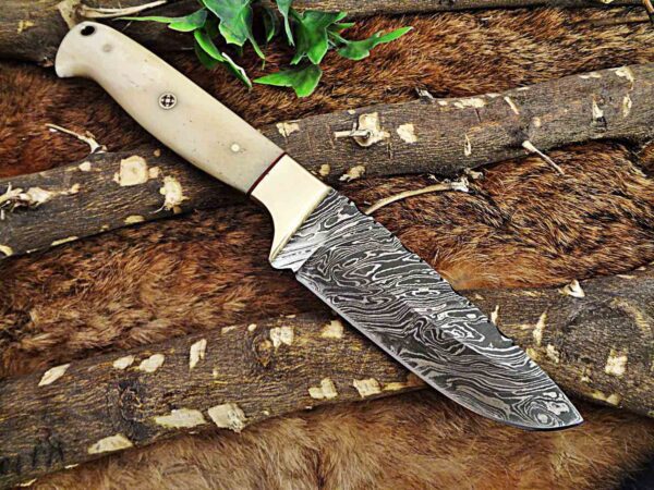 Custom Handmade Damascus Steel Skinner Knife | Christmas Gift, Birthday Gift, Wedding Gift, Anniversary Gift, Valentine's Gift - Image 4