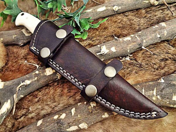 Custom Handmade Damascus Steel Skinner Knife | Christmas Gift, Birthday Gift, Wedding Gift, Anniversary Gift, Valentine's Gift - Image 7