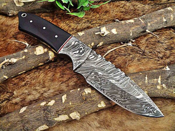 Custom Handmade Damascus Steel Skinner Knife | Christmas Gift, Birthday Gift, Wedding Gift, Anniversary Gift, Valentine's Gift - Image 4