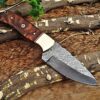 Custom Handmade Damascus Steel Skinner Knife | Christmas Gift, Birthday Gift, Wedding Gift, Anniversary Gift, Valentine's Gift - Image 4