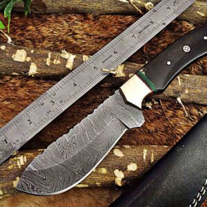Custom Handmade Damascus Steel Skinner Knife | Christmas Gift, Birthday Gift, Wedding Gift, Anniversary Gift, Valentine's Gift