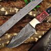Custom Handmade Damascus Steel Gut Hook Skinner Knife | Christmas Gift, Birthday Gift, Wedding Gift, Anniversary Gift, Valentine's Gift