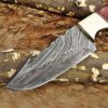 Custom Handmade Damascus Steel Gut Hook Skinner Knife | Christmas Gift, Birthday Gift, Wedding Gift, Anniversary Gift, Valentine's Gift - Image 3