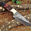 Custom Handmade Damascus Steel Gut Hook Skinner Knife | Christmas Gift, Birthday Gift, Wedding Gift, Anniversary Gift, Valentine's Gift - Image 4