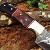 Custom Handmade Damascus Steel Gut Hook Skinner Knife | Christmas Gift, Birthday Gift, Wedding Gift, Anniversary Gift, Valentine's Gift - Image 6