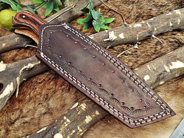 Custom Handmade Damascus Steel Tento Skinner Knife | Christmas Gift, Birthday Gift, Wedding Gift, Anniversary Gift, Valentine's Gift - Image 7