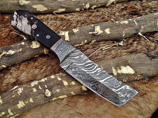 Custom Handmade Damascus Steel Tento Skinner Knife | Christmas Gift, Birthday Gift, Wedding Gift, Anniversary Gift, Valentine's Gift - Image 4
