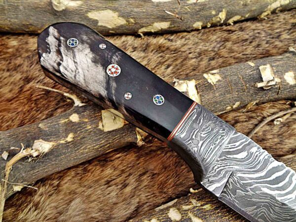 Custom Handmade Damascus Steel Tento Skinner Knife | Christmas Gift, Birthday Gift, Wedding Gift, Anniversary Gift, Valentine's Gift - Image 5