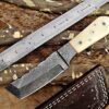 Custom Handmade Damascus Steel Tento Skinner Knife | Christmas Gift, Birthday Gift, Wedding Gift, Anniversary Gift, Valentine's Gift