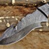 Custom Handmade Damascus Steel Gut Hook Skinner Knife | Christmas Gift, Birthday Gift, Wedding Gift, Anniversary Gift, Valentine's Gift - Image 3