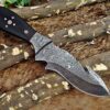 Custom Handmade Damascus Steel Gut Hook Skinner Knife | Christmas Gift, Birthday Gift, Wedding Gift, Anniversary Gift, Valentine's Gift - Image 4