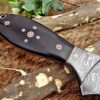 Custom Handmade Damascus Steel Gut Hook Skinner Knife | Christmas Gift, Birthday Gift, Wedding Gift, Anniversary Gift, Valentine's Gift - Image 5