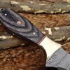 Custom Handmade Damascus Steel Gut Hook Skinner Knife | Christmas Gift, Birthday Gift, Wedding Gift, Anniversary Gift, Valentine's Gift - Image 5