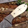 Custom Handmade Damascus Steel Gut Hook Skinner Knife | Christmas Gift, Birthday Gift, Wedding Gift, Anniversary Gift, Valentine's Gift - Image 3