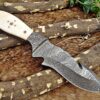 Custom Handmade Damascus Steel Gut Hook Skinner Knife | Christmas Gift, Birthday Gift, Wedding Gift, Anniversary Gift, Valentine's Gift