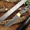 Custom Handmade Damascus Steel Skinner Knife | Christmas Gift, Birthday Gift, Wedding Gift, Anniversary Gift, Valentine's Gift