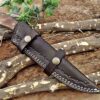 Custom Handmade Damascus Steel Skinner Knife | Christmas Gift, Birthday Gift, Wedding Gift, Anniversary Gift, Valentine's Gift - Image 7