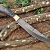 Custom Handmade Damascus Steel Skinner Knife | Christmas Gift, Birthday Gift, Wedding Gift, Anniversary Gift, Valentine's Gift - Image 4