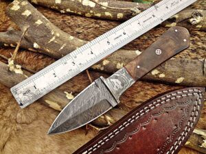 Custom Handmade Damascus Steel Dagger/Skinner Knife | Christmas Gift, Birthday Gift, Wedding Gift, Anniversary Gift, Valentine's Gift