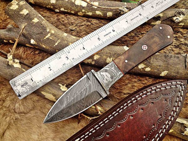 Custom Handmade Damascus Steel Dagger/Skinner Knife | Christmas Gift, Birthday Gift, Wedding Gift, Anniversary Gift, Valentine's Gift