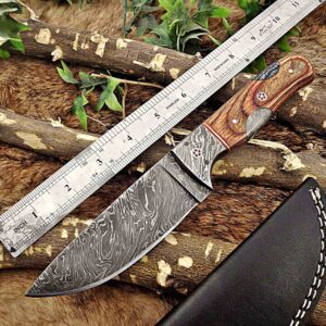 Custom Handmade Damascus Steel Skinner Knife | Christmas Gift, Birthday Gift, Wedding Gift, Anniversary Gift, Valentine's Gift