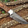 Custom Handmade Damascus Steel Skinner Knife | Christmas Gift, Birthday Gift, Wedding Gift, Anniversary Gift, Valentine's Gift - Image 4