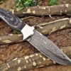 Custom Handmade Damascus Steel Skinner Knife | Christmas Gift, Birthday Gift, Wedding Gift, Anniversary Gift, Valentine's Gift - Image 4