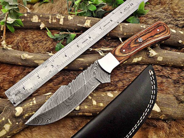 Custom Handmade Damascus Steel Skinner Knife | Christmas Gift, Birthday Gift, Wedding Gift, Anniversary Gift, Valentine's Gift