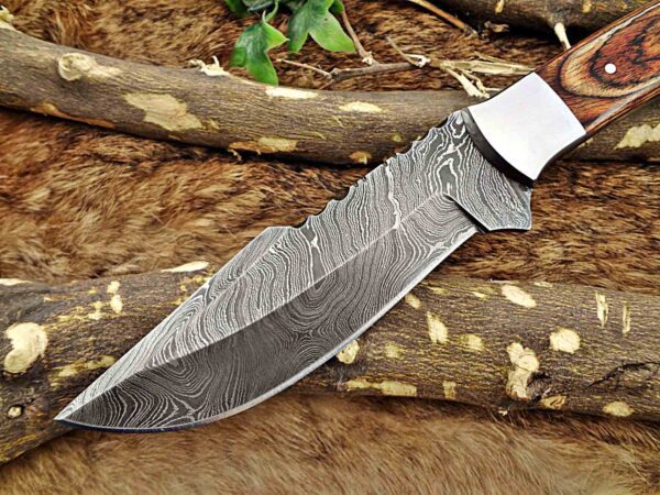 Custom Handmade Damascus Steel Skinner Knife | Christmas Gift, Birthday Gift, Wedding Gift, Anniversary Gift, Valentine's Gift - Image 3